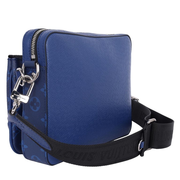 LOUIS VUITTON TRIO MESSENGER MONOGRAM SHOULDER BAG NAVY BLUE