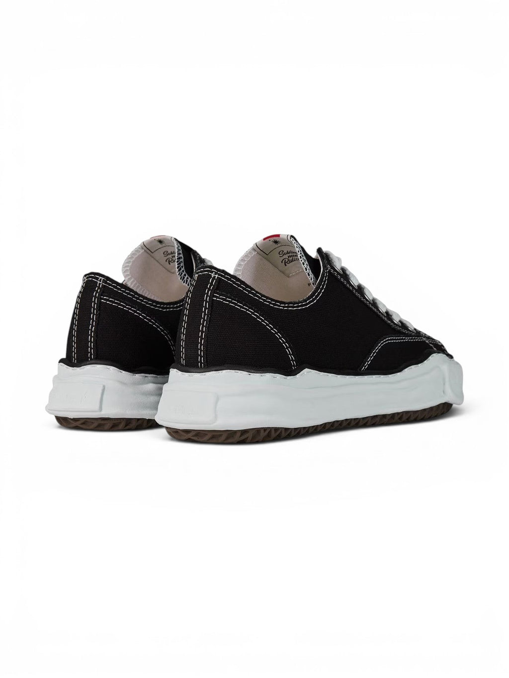 MIHARA YASUHIRO PETERSON BLACK ORIGINAL SOLE CANVAS LOW