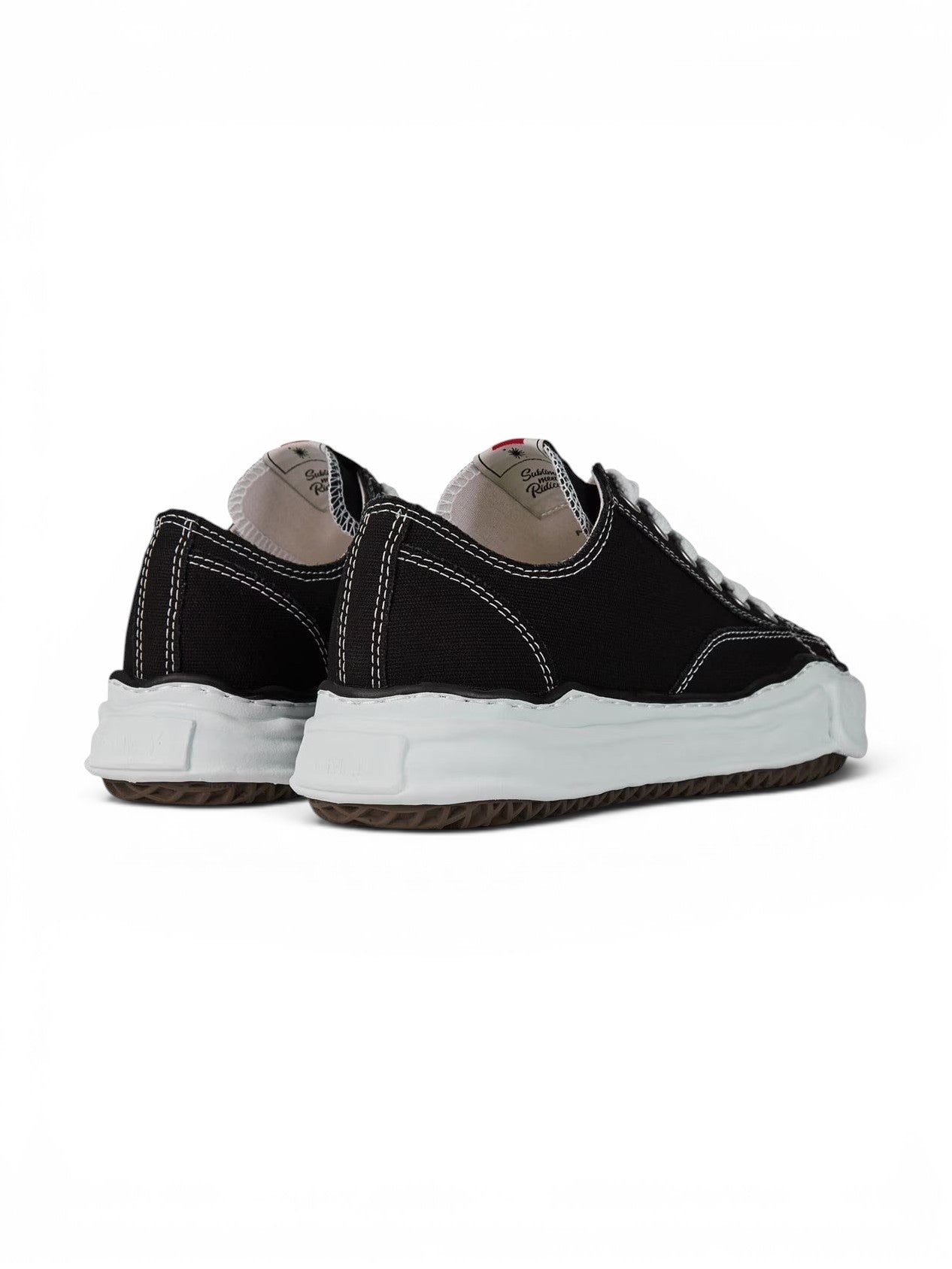 MIHARA YASUHIRO PETERSON BLACK ORIGINAL SOLE CANVAS LOW