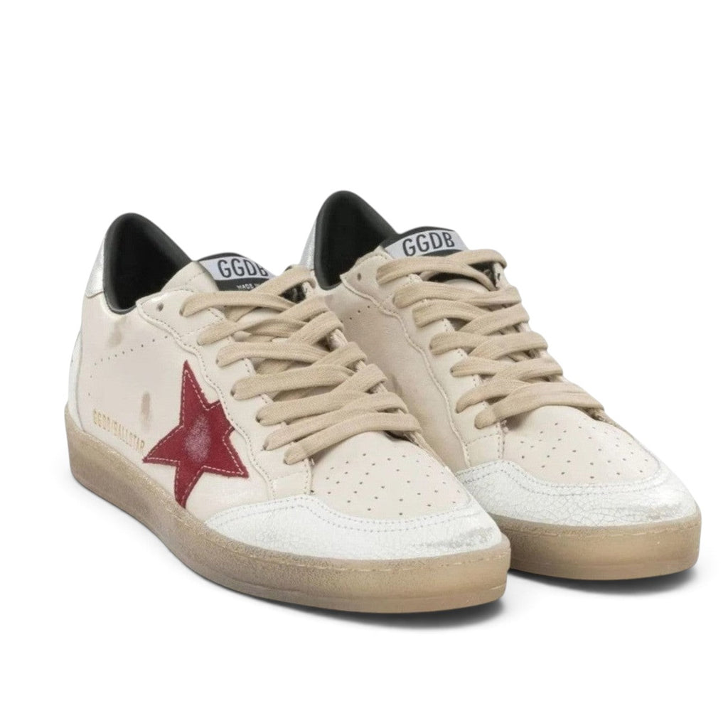 GOLDEN GOOSE BALLSTAR SNEAKER RED CREAM