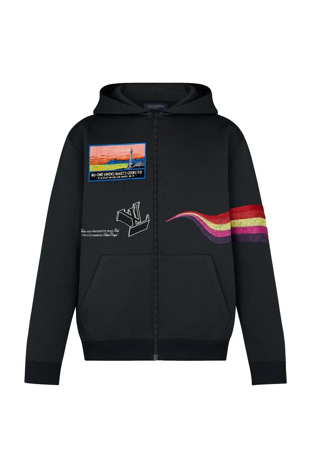 LOUIS VUITTON EMBROIDERED WIZARD OF OZ ZIP UP HOODIE