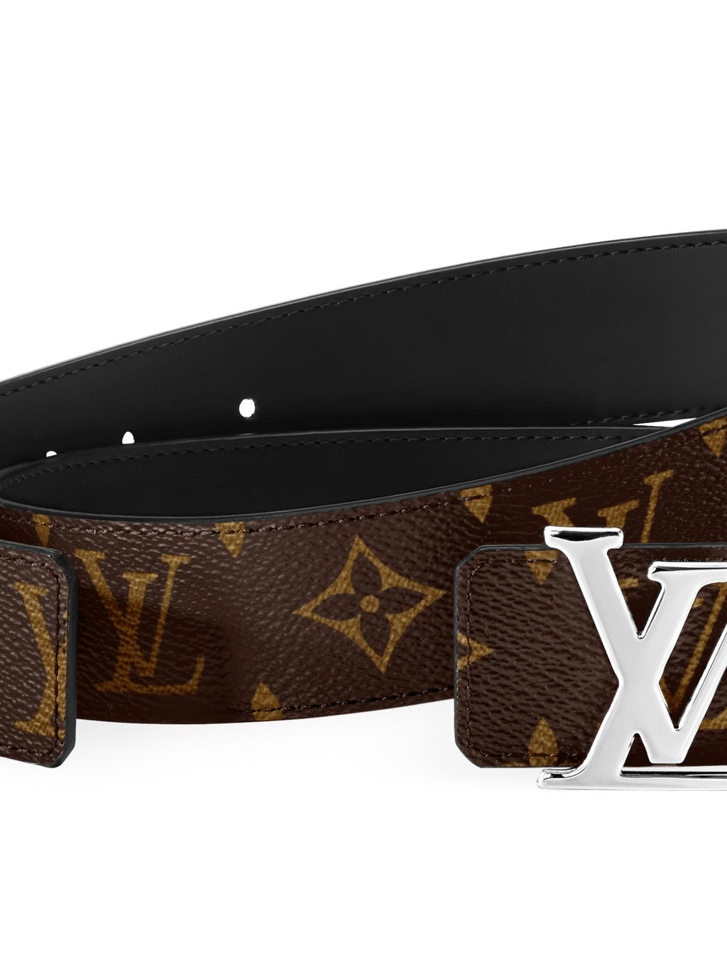 LOUIS VUITTON LV INITIALES MONOGRAM BELT BROWN