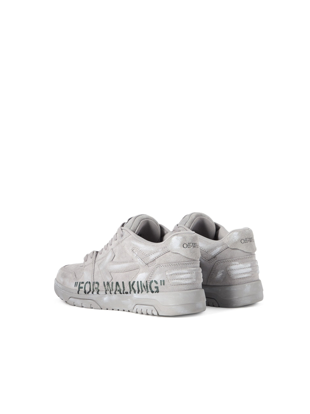 OFF WHITE OUT OF OFFICE FOR WALKING SUEDE SNEAKERS GREY