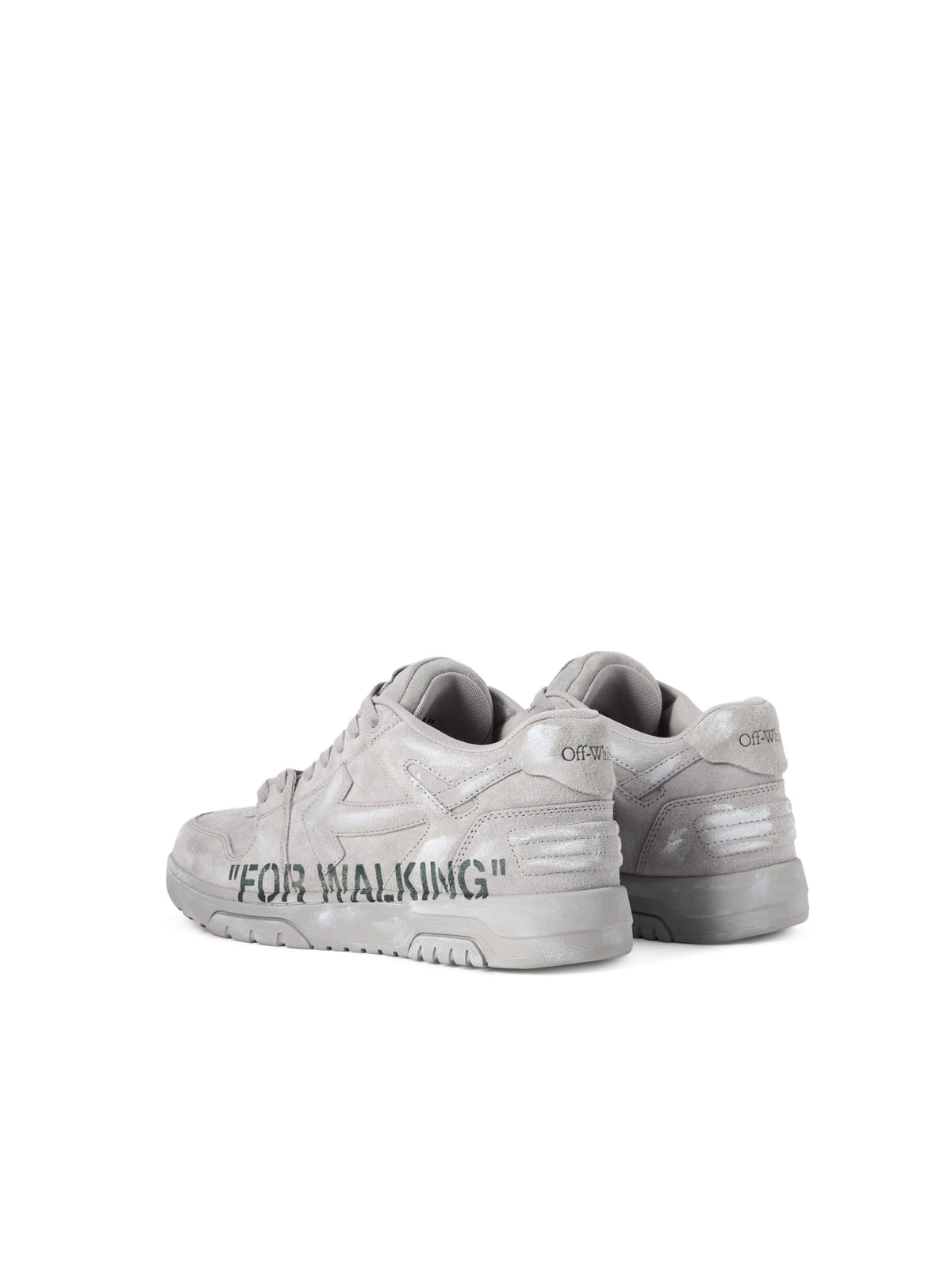 OFF WHITE OUT OF OFFICE FOR WALKING SUEDE SNEAKERS GREY