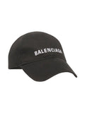 BALENCIAGA BLACK EMBROIDERED CAP