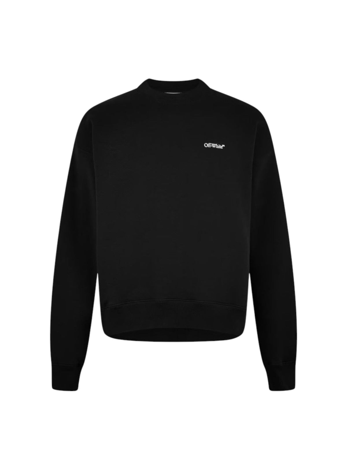 OFF WHITE TAPE CREWNECK BLACK