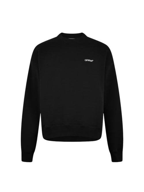 OFF WHITE TAPE CREWNECK BLACK
