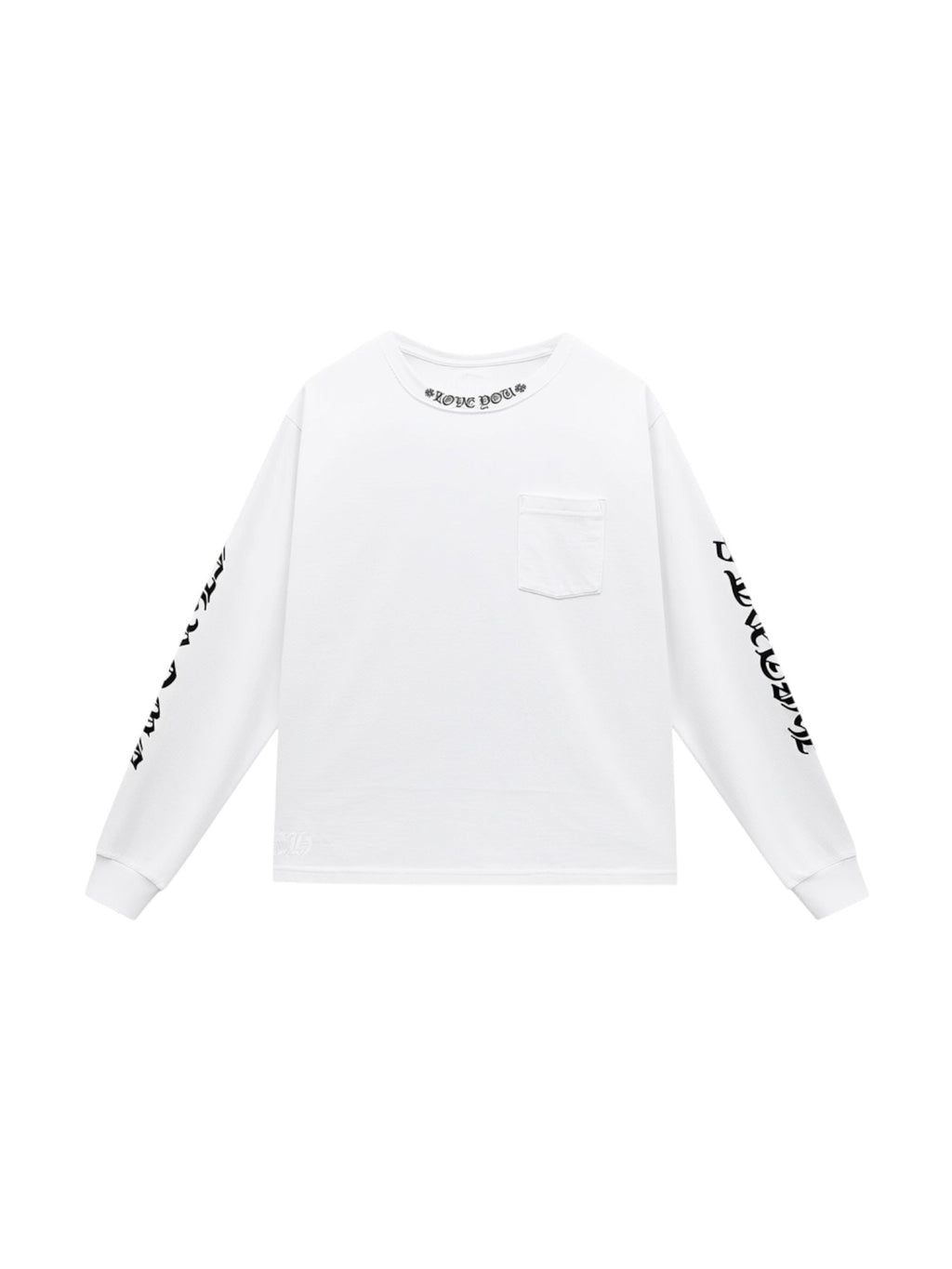 CHROME HEARTS LOVE YOU LONG SLEEVE T-SHIRT WHITE
