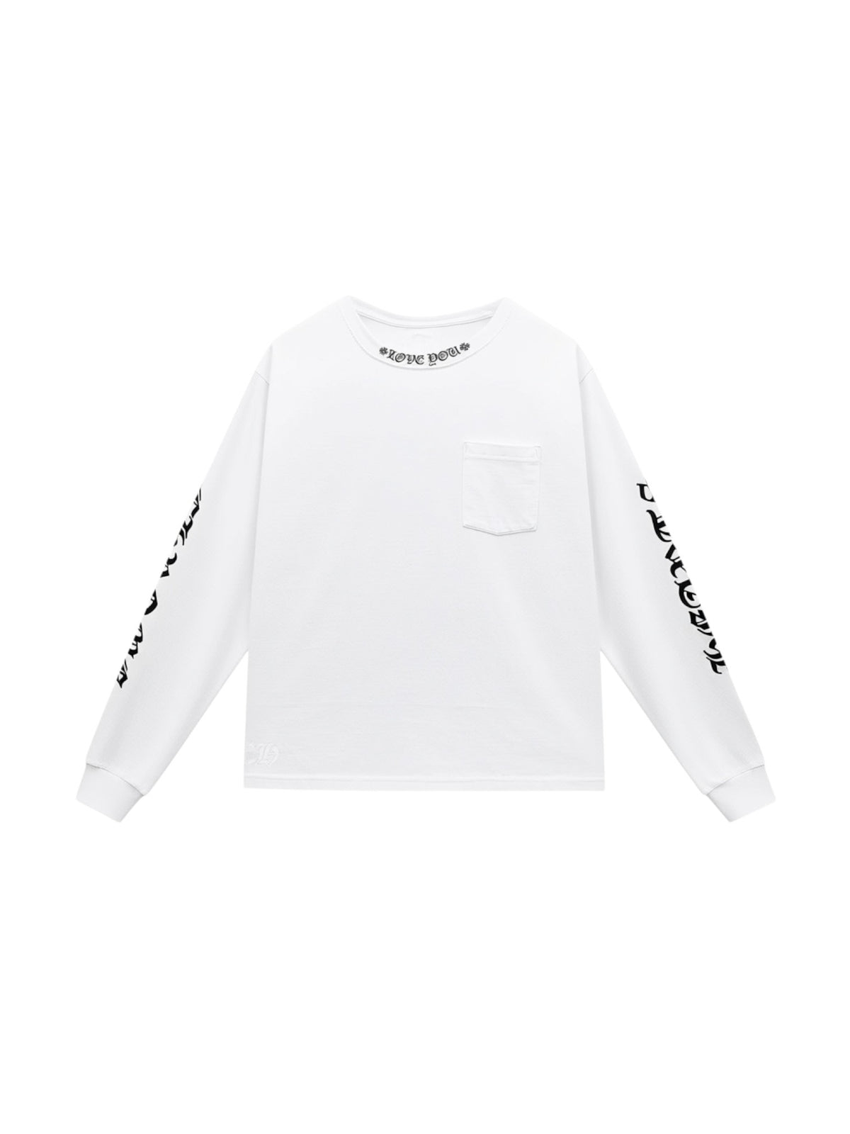 CHROME HEARTS LOVE YOU LONG SLEEVE T-SHIRT WHITE