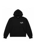 AMIRI STAGGERED METALLIC LOGO HOODIE BLACK