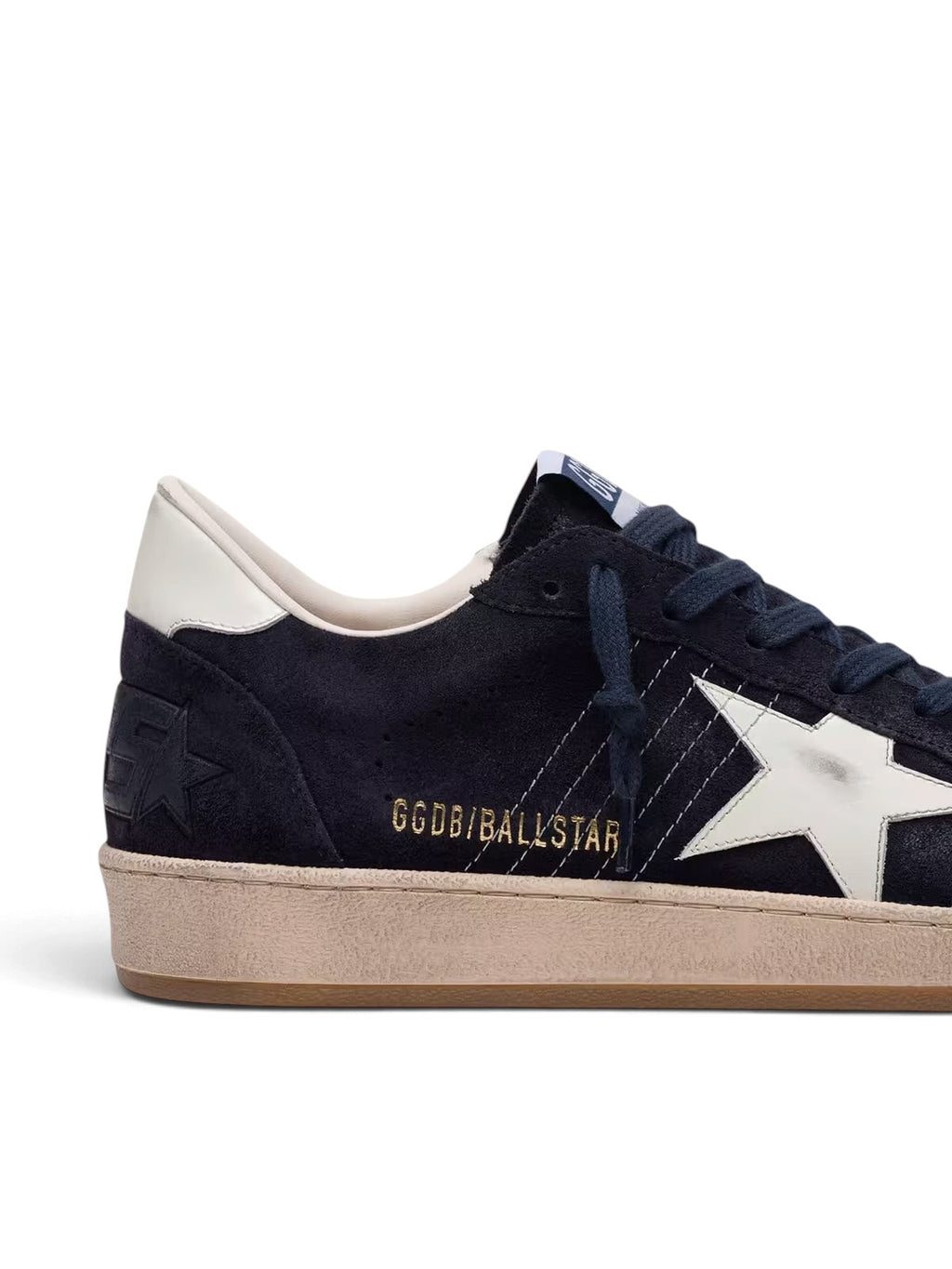 GOLDEN GOOSE BALL STAR DARK BLUE SUEDE WHITE LEATHER STAR