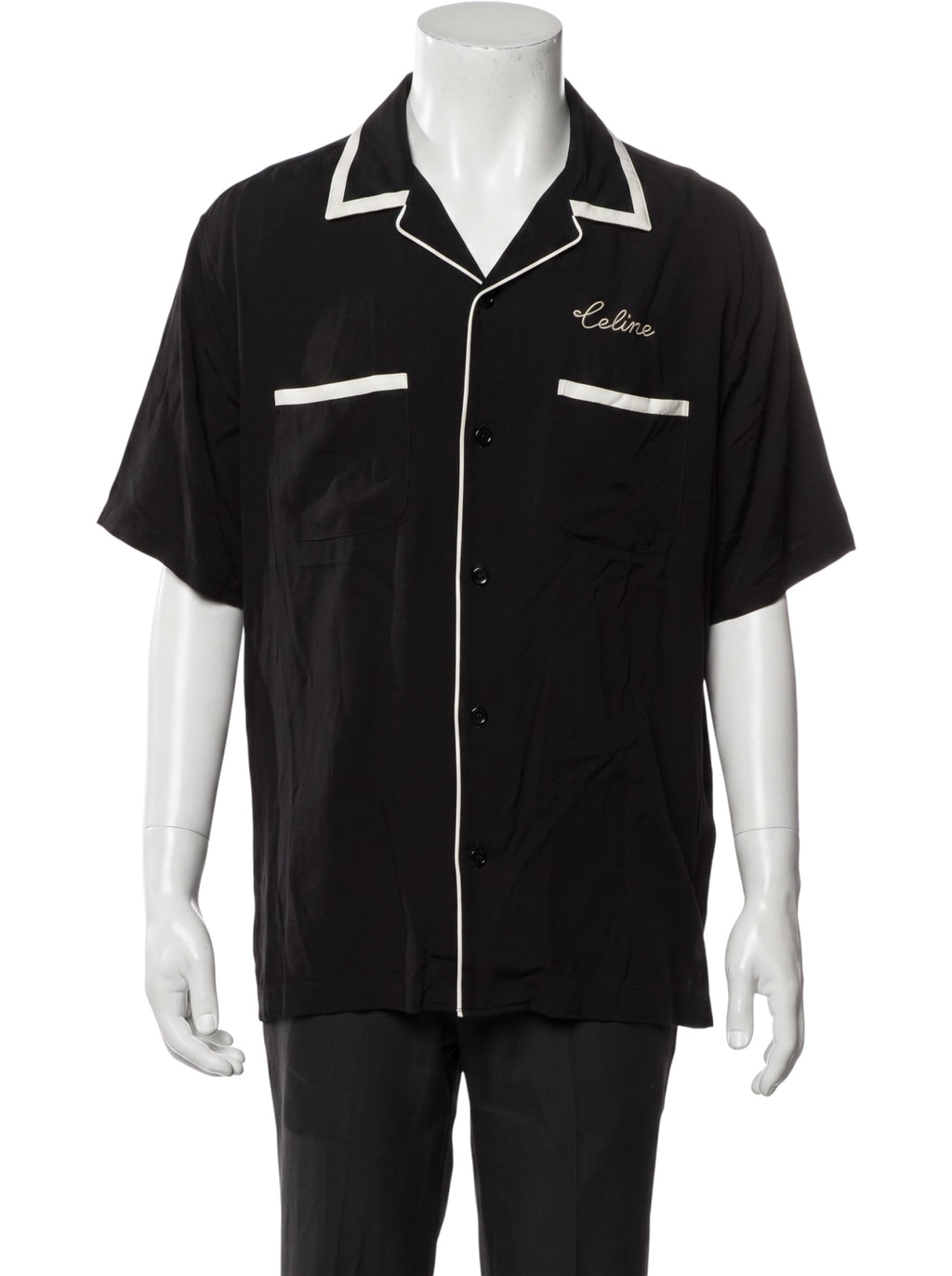 CELINE BOWLING SHIRT BLACK