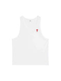 AMI PARIS RIBBED TANK TOP