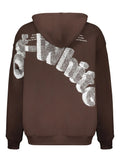 OFF WHITE SHARED BROWN HOODIE