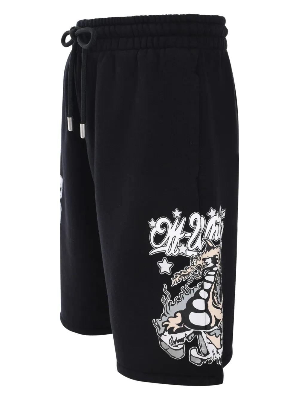 OFF WHITE DRAGON SHORTS BLACK GREY