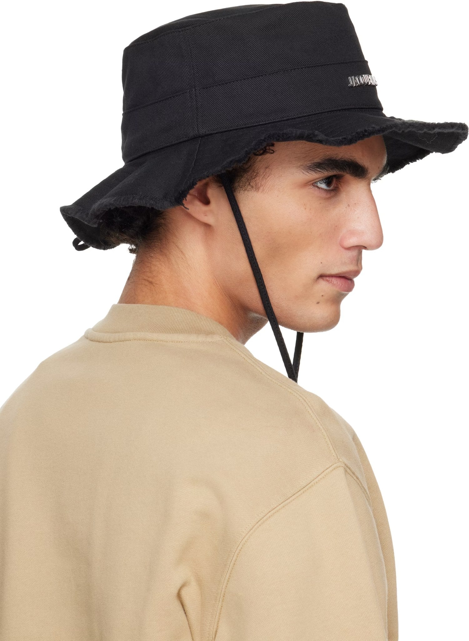 JACQUEMUS BLACK LES CLASSIQUES 'THE ARTICHAUT' BUCKET HAT