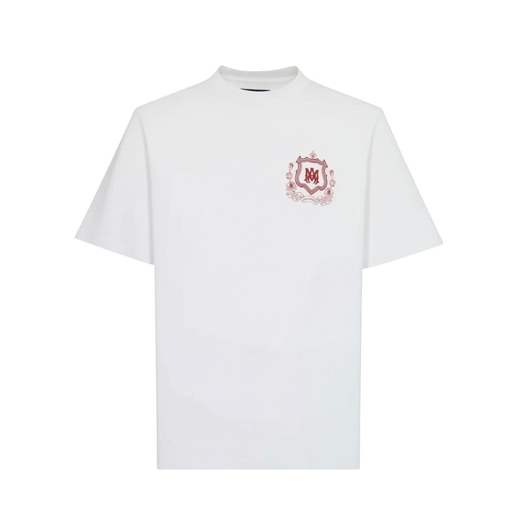AMIRI MA CREST T-SHIRT WHITE RED