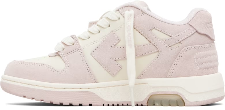 OFF WHITE OUT OF OFFICE SUEDE PINK