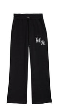 AMIRI BLACK & WHITE ANGEL LOGO SWEATPANTS
