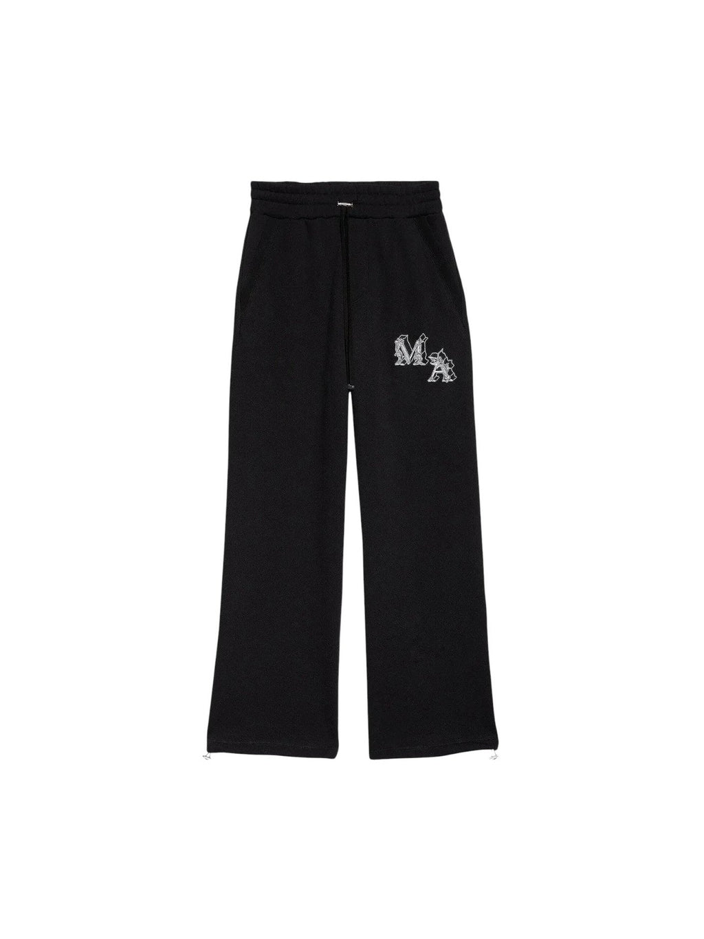 AMIRI BLACK & WHITE ANGEL LOGO SWEATPANTS