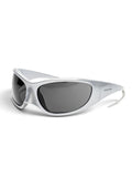 BALENCIAGA “SKIN CAT” SUNGLASSES SILVER