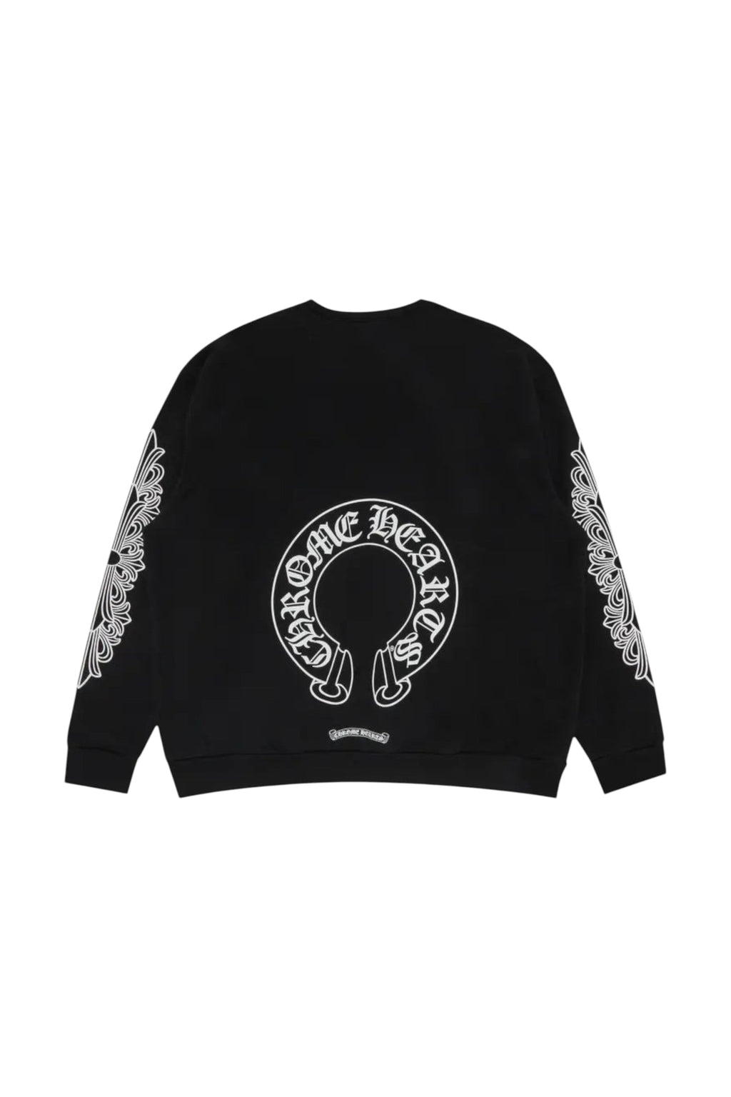 CHROME HEARTS HORSESHOE CREWNECK BLACK FLORAL