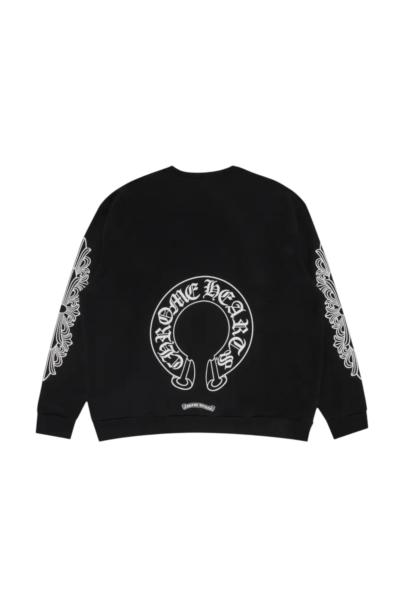 CHROME HEARTS HORSESHOE CREWNECK BLACK FLORAL