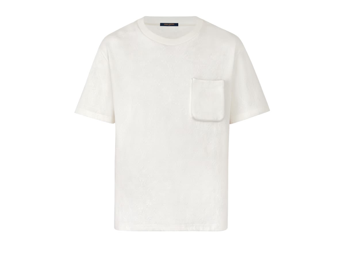 LOUIS VUITTON MONOGRAM WHITE POCKET T-SHIRT