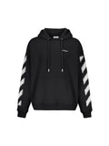 OFF WHITE PIXEL DIAGONAL SKATE HOODIE BLACK