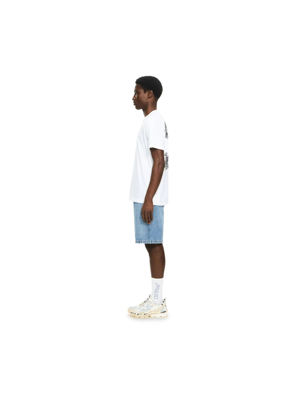 OFF WHITE HERALDIC ARROW SLIM T-SHIRT WHITE