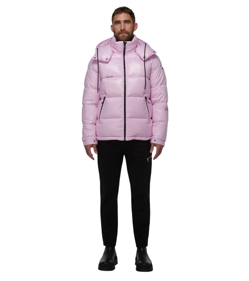 MONCLER HIROSHI FUJIWARA X FRAGMENT RICKEY SHORT DOWN JACKET LILAC