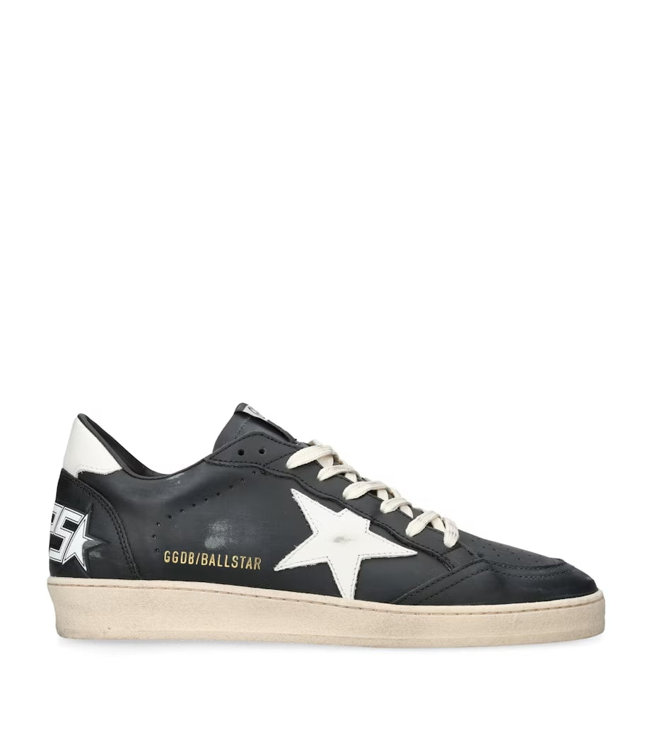 GOLDEN GOOSE BALLSTAR BLACK WHITE STAR