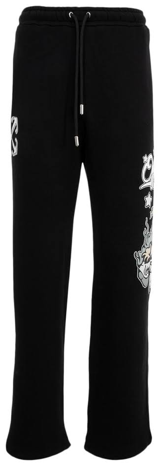 OFF WHITE DRAGON SWEATPANTS BLACK GREY