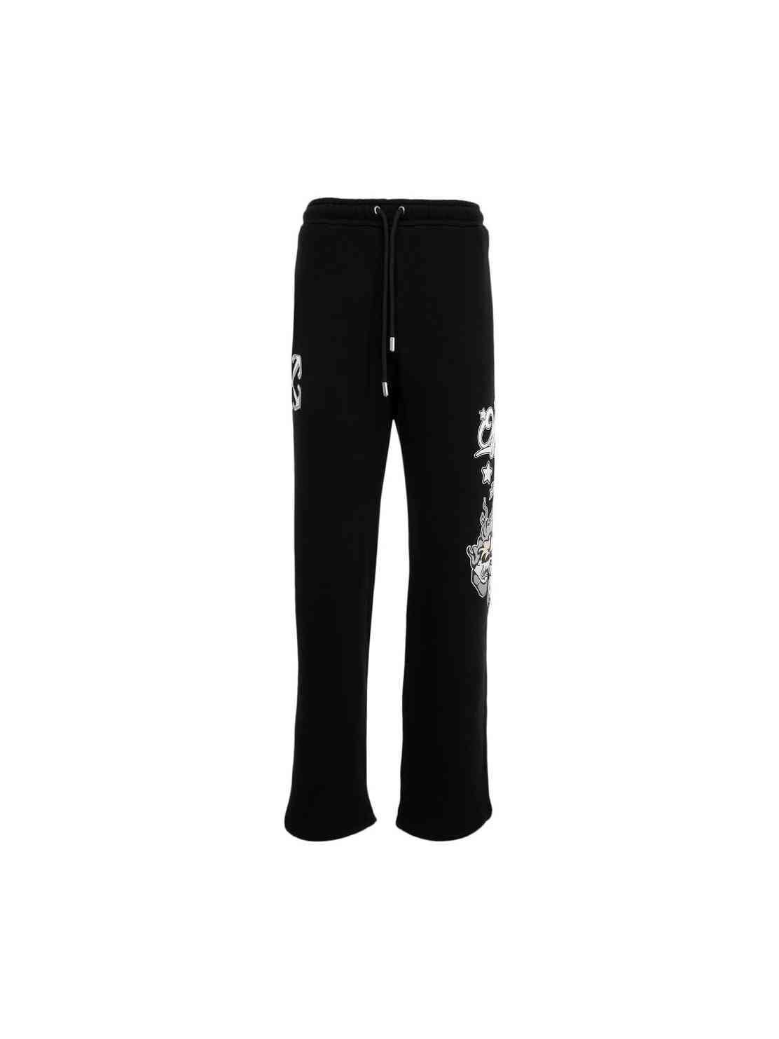 OFF WHITE DRAGON SWEATPANTS BLACK GREY