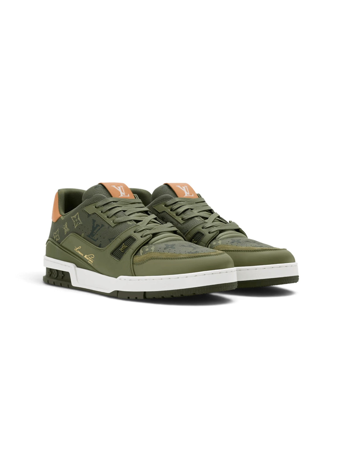 LOUIS VUITTON LV TRAINER OLIVE GREEN