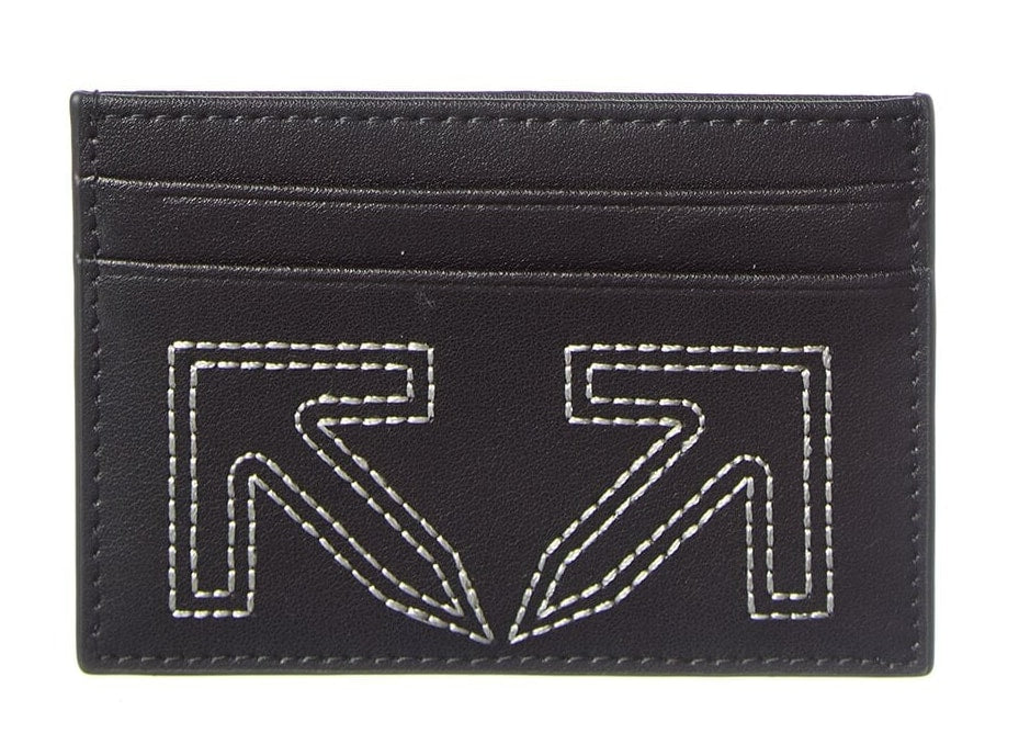 OFF WHITE ARROWS MOTIF CARD HOLDER BLACK