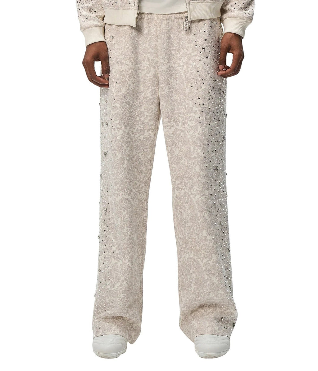 BIRTH OF ROYAL CHILD CASHEW BLOSSOM PEARL-EMBELLISHED SWEATPANTS