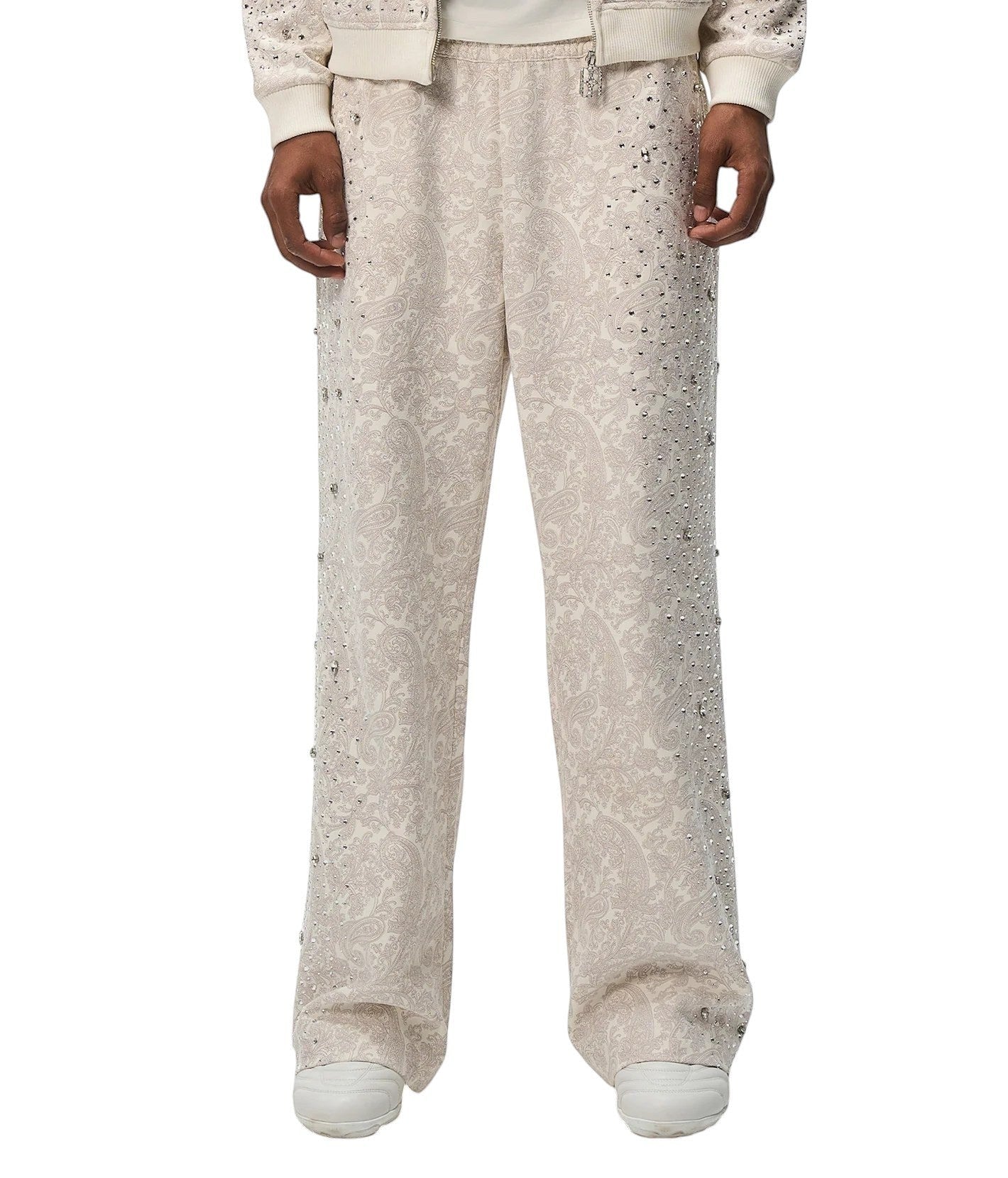 BIRTH OF ROYAL CHILD CASHEW BLOSSOM PEARL-EMBELLISHED SWEATPANTS
