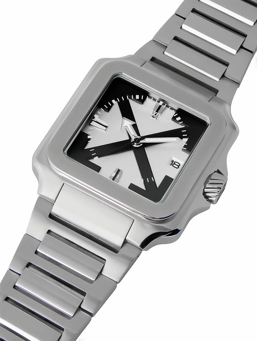 OFF WHITE "PROTO LAYER" WATCH STEEL SILVER