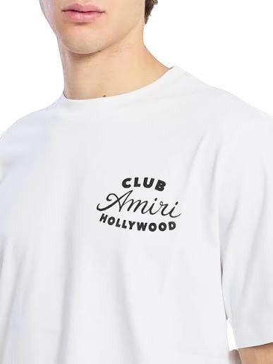 AMIRI CLUB HOLLYWOOD WHITE T-SHIRT