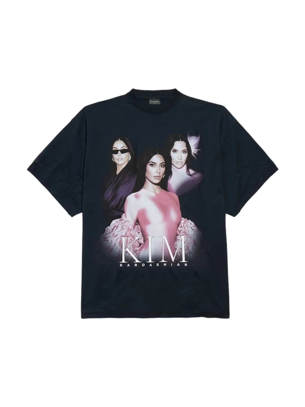 BALENCIAGA KIM K BABY T-SHIRT FADED BLACK