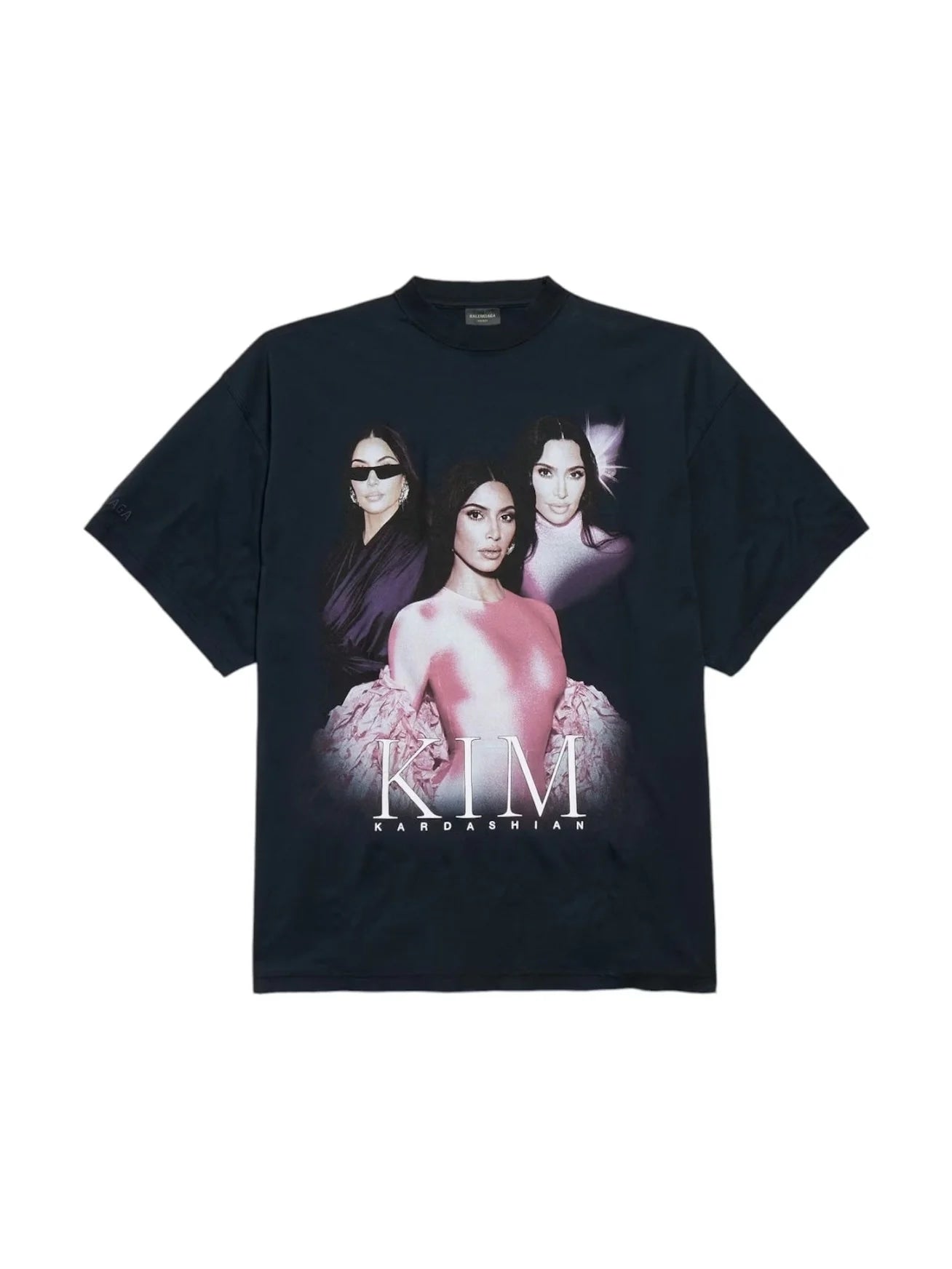 BALENCIAGA KIM K BABY T-SHIRT FADED BLACK