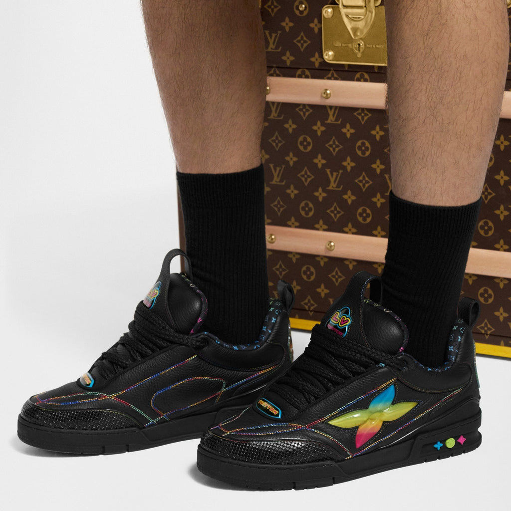 LOUIS VUITTON LV SKATE BLACK GRADIENT MONOGRAM FLOWER