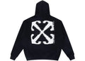OFF WHITE WINDY ARROW HOODIE BLACK
