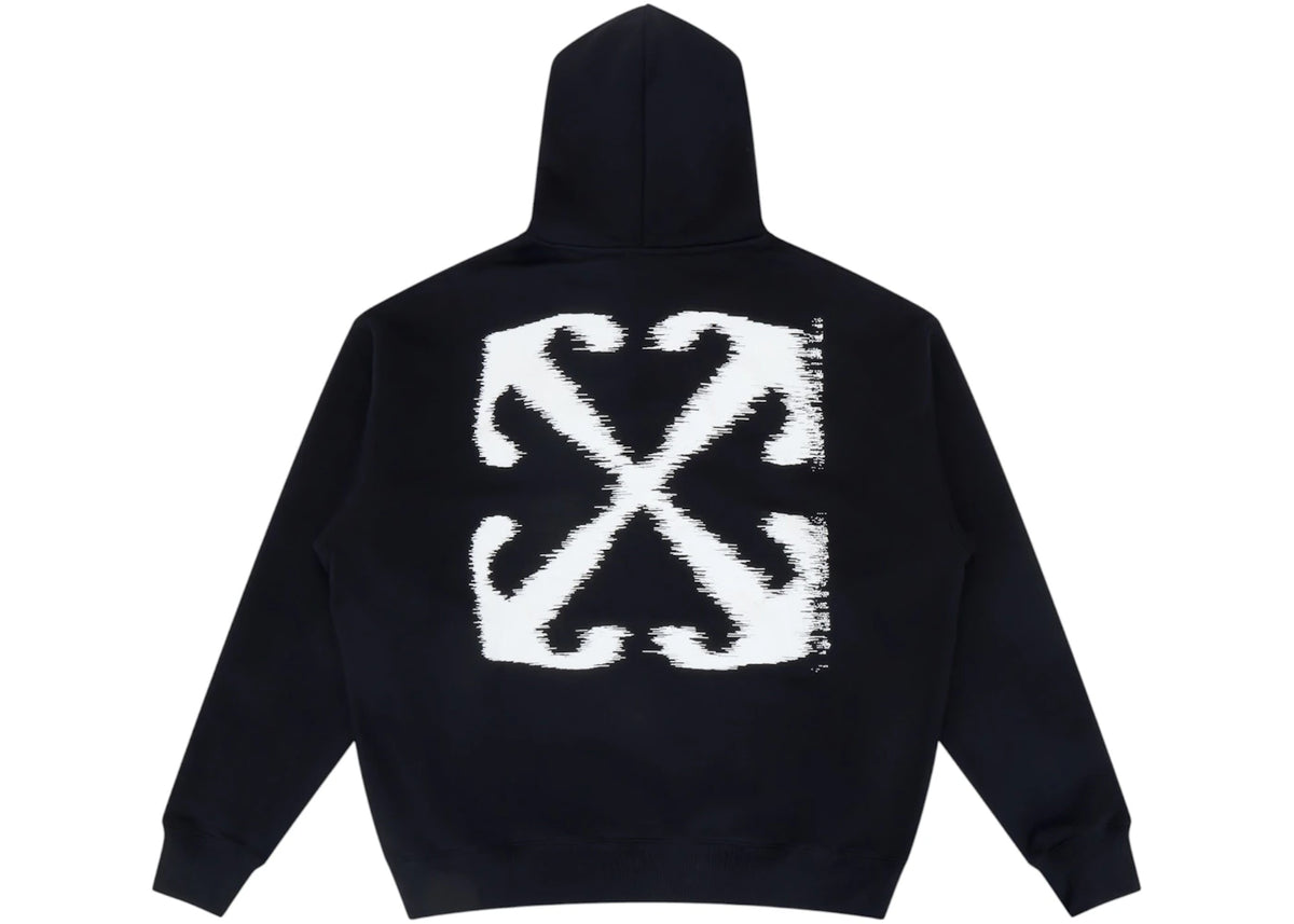 OFF WHITE WINDY ARROW HOODIE BLACK