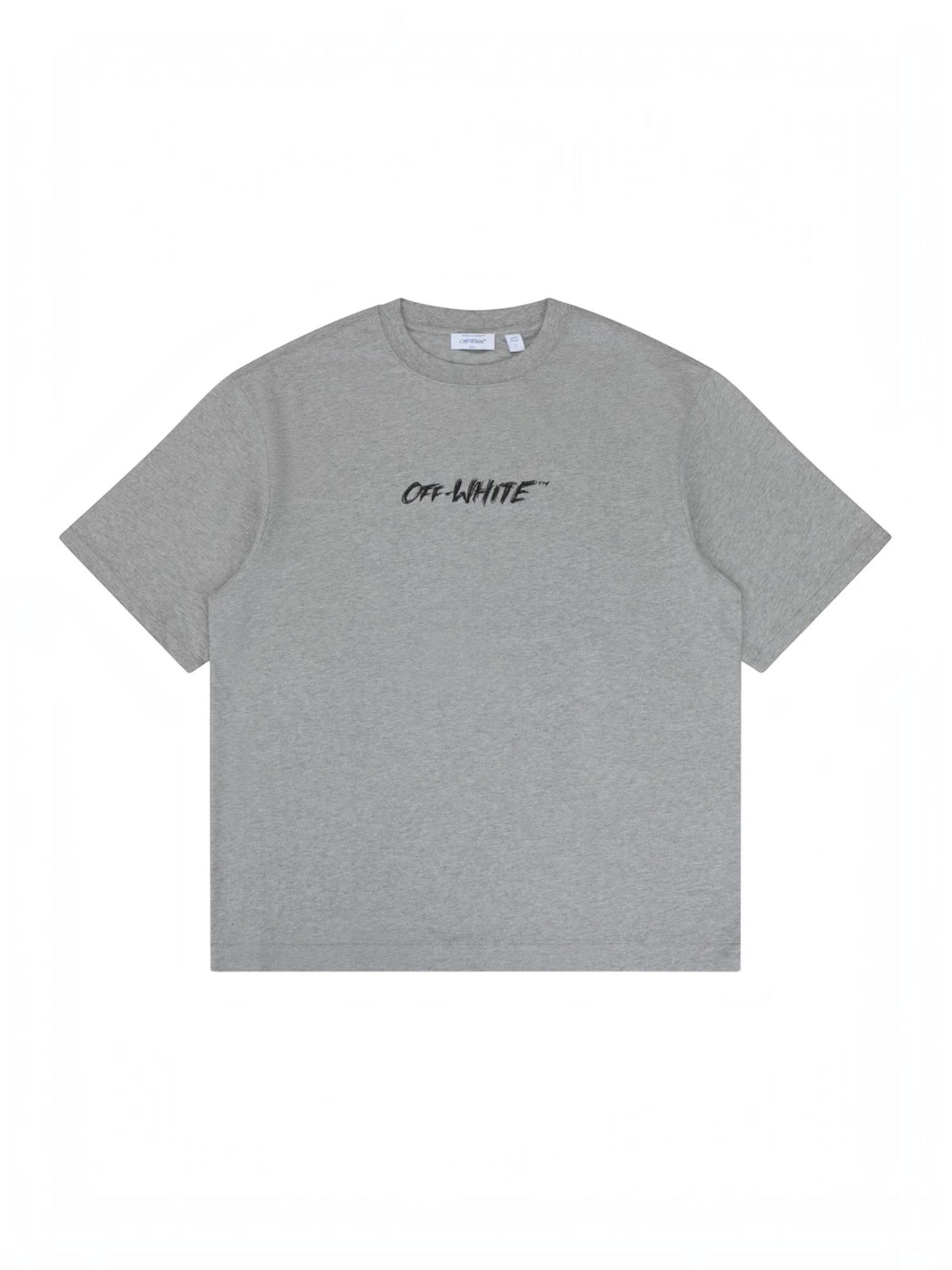 OFF WHITE CHALK ARROW T-SHIRT HEATHER GREY