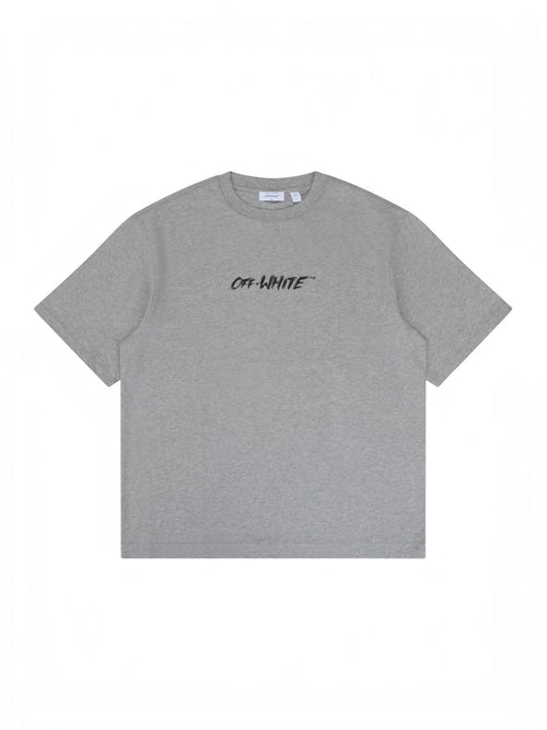 OFF WHITE CHALK ARROW T-SHIRT HEATHER GREY