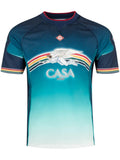 CASABLANCA PRINTED FOOTBALL NAVY JERSEY 