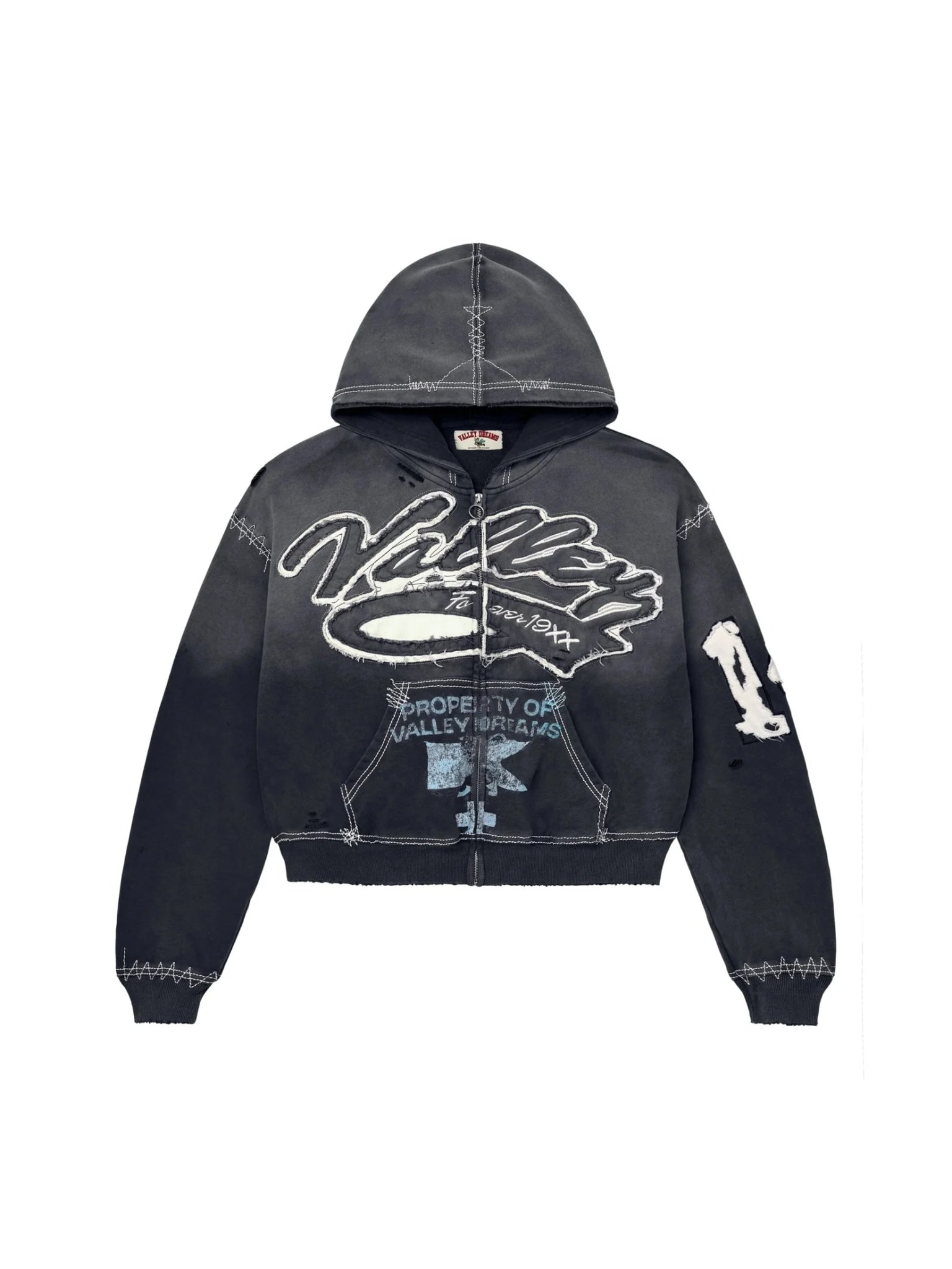 VALLEY RELIGION ZIP UP BLACK