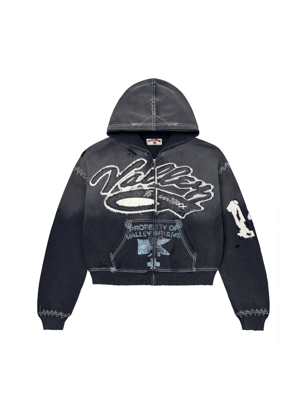 VALLEY RELIGION ZIP UP BLACK
